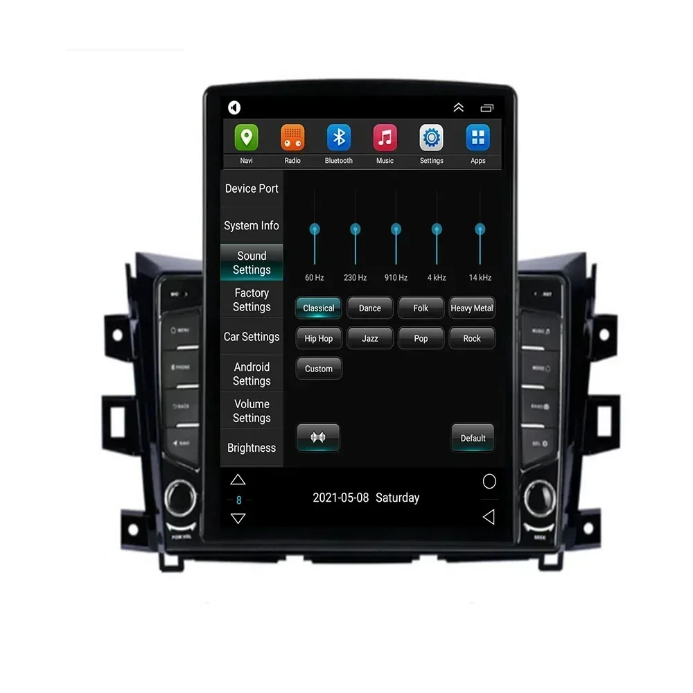 Автомобильный радиоприемник Tesla Style 2 Din Android 13 для Nissan NAVARA Frontier NP300 2011-2036