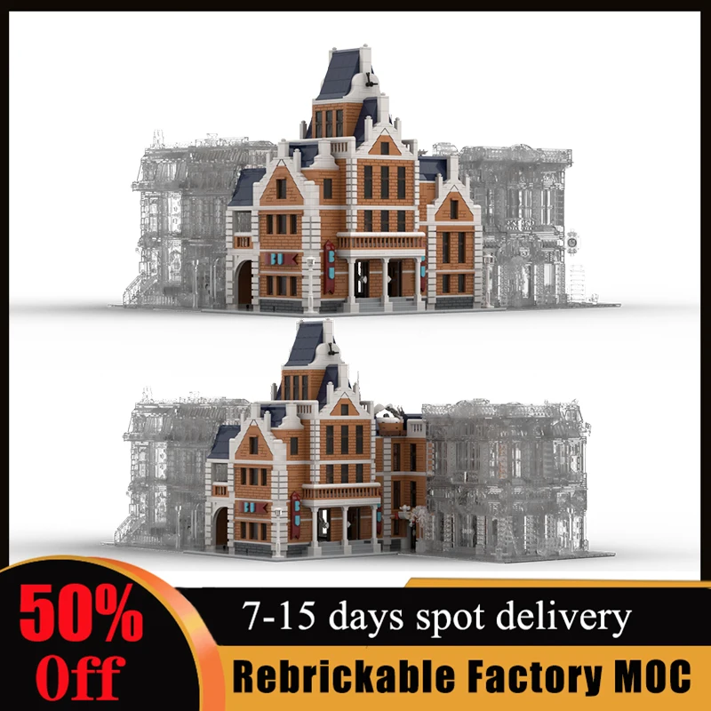 

3998pcs Brick University Modular Customized MOC Building Blocks MOC-149635 City Street View Bricks Children Birthday Toys Gifts