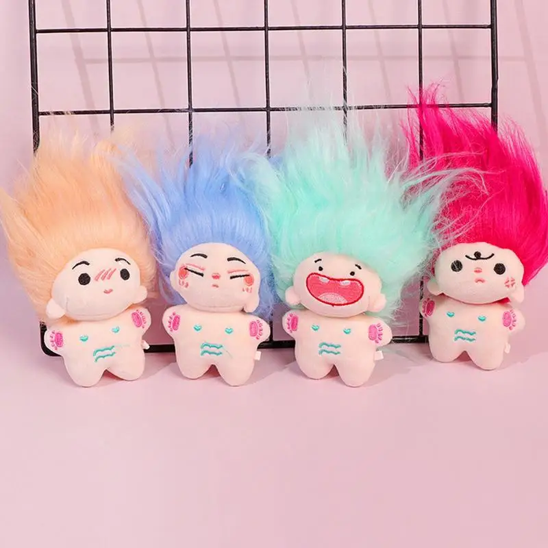 Cute Toothless Cotton Dolls Funny Cute 10cm Fried Hair Nakeds Baby Children Birthday Gift