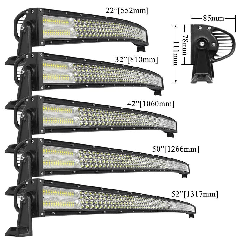 VISORAK IP68 прямой изогнутый автомобиль внедорожник ATV 4x4 Пикап для 4wd Jeep Hummer Ford Volvo