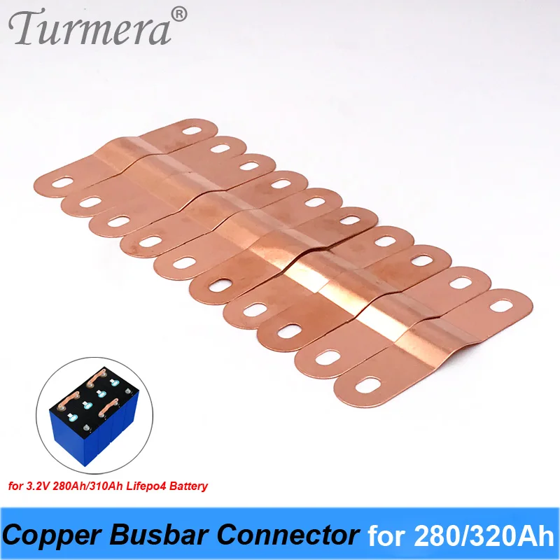 Медный шиномонтажный разъем Turmera для аккумулятора 3,2 В Lifepo4 280Ah 310Ah 320Ah используется в 12В 24В 36В 48В 60В беспрерывный источник питания Медный шиномонтажный разъем Turmera для аккумулятора 3,2 В Lifepo4 280Ah 310Ah 320Ah используется в 12В 24В 36В 48В 60В беспрерывный источник питания