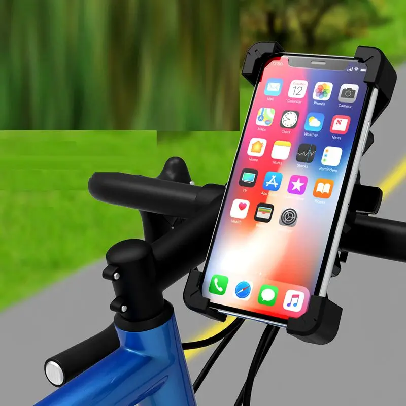 

Bicycle Phone Mount 360 View Universal Motorcycle Phone Holder For 4.7-7 Inch Cell Phone Stand Shockproof Bike Phone Holder