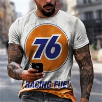 new summer mens oversized t shirts vintage streetwear casual sportswear breathable vintage t shirt for men clothing texaco top