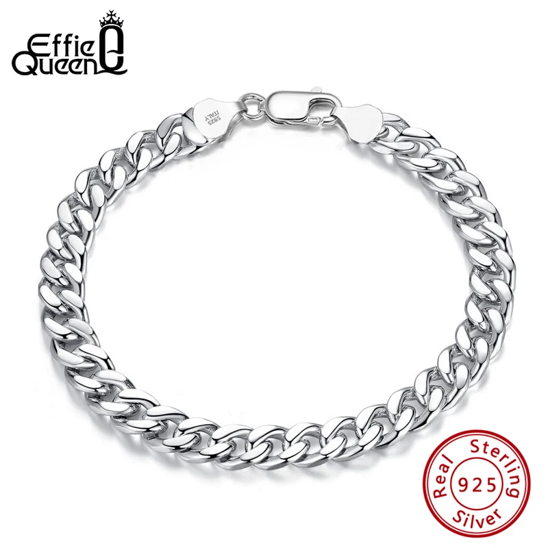 

Effie Queen Genuine 925 Sterling Silver 3.6/5/7mm Width Diamond-Cut Cuban Link Curb Chain Necklace for Men Women ItalyMade SB106