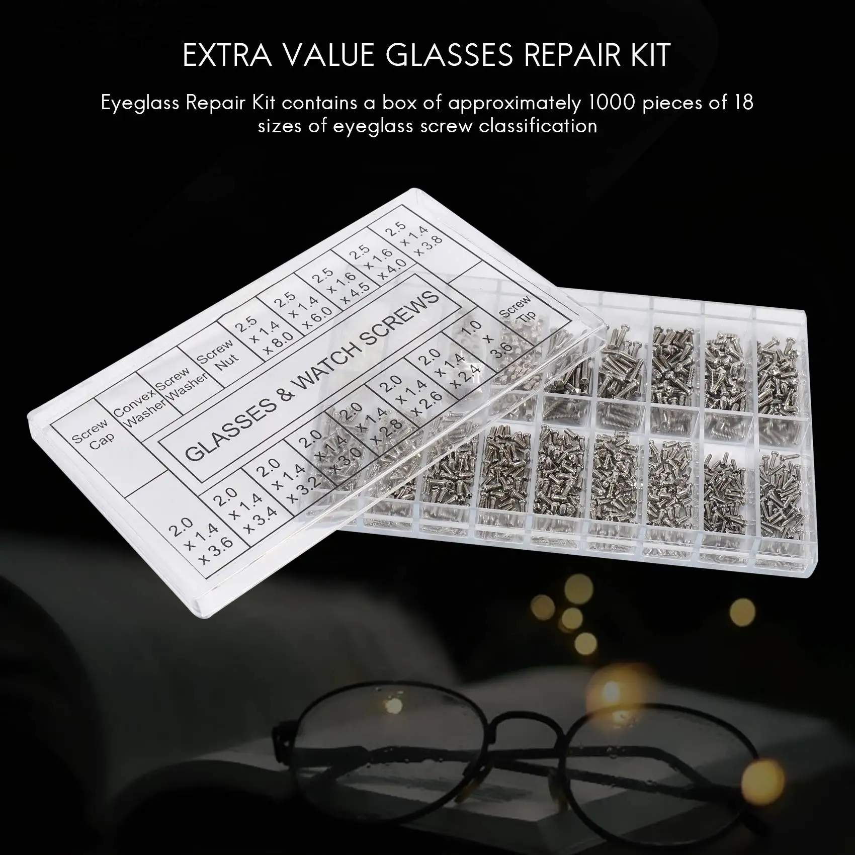 

Винты разного размера для часов, часов, очков, оптических часов