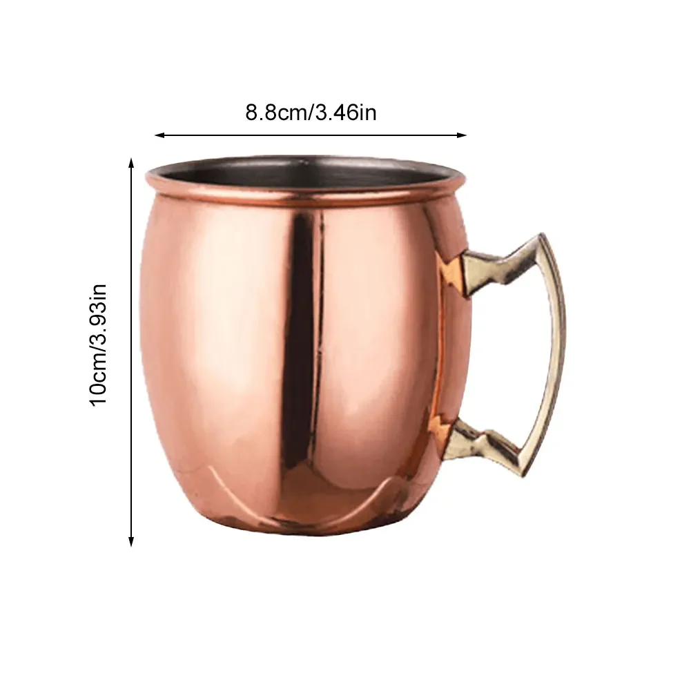 Московская кружка-мула с ручкой чашка из нержавеющей стали для пива и вина