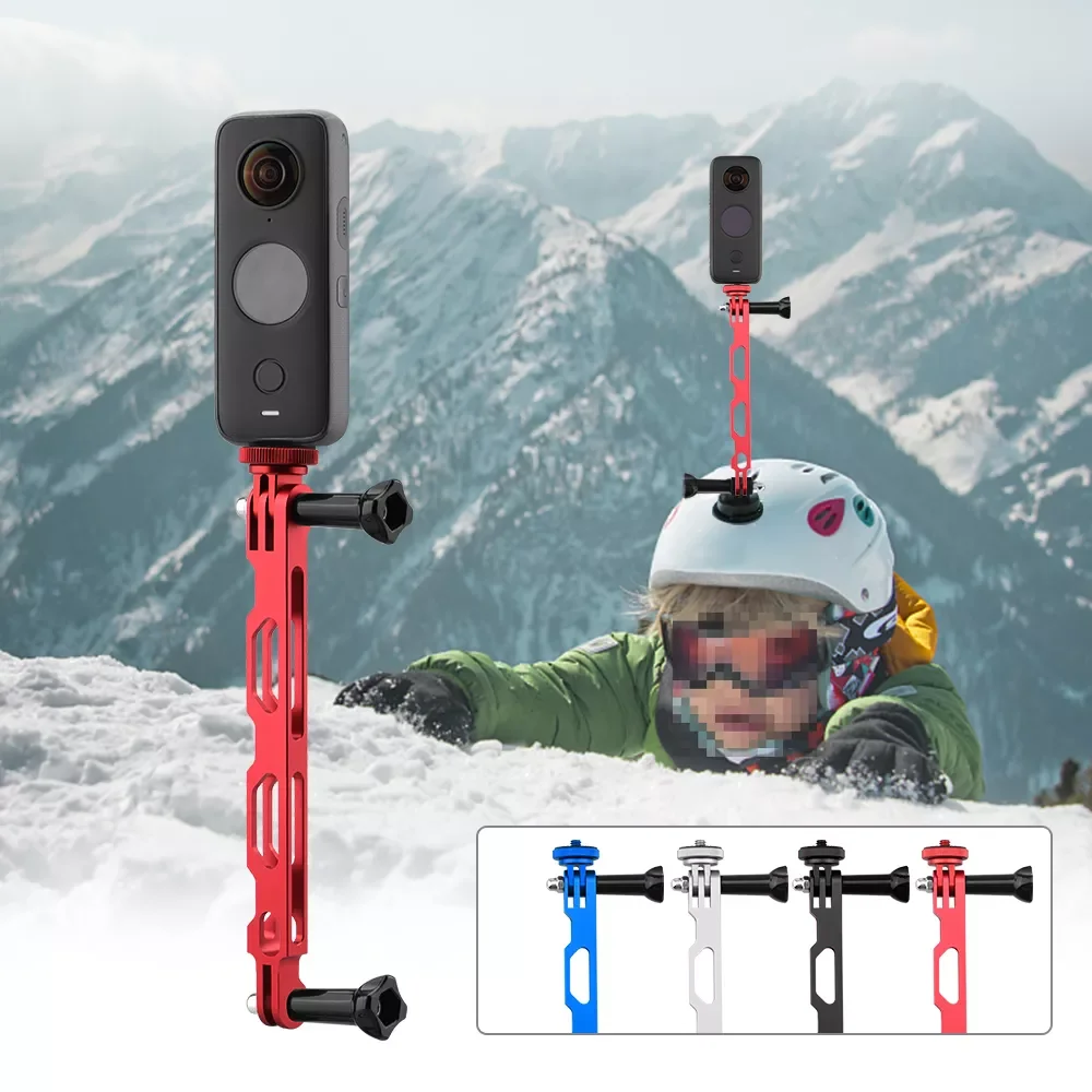 

Адаптер алюминиевый удлинитель для камеры Insta360 ONE X2/X, кронштейн для крепления на шлем для панорамной камеры Insta 360 ONE X2, аксессуары