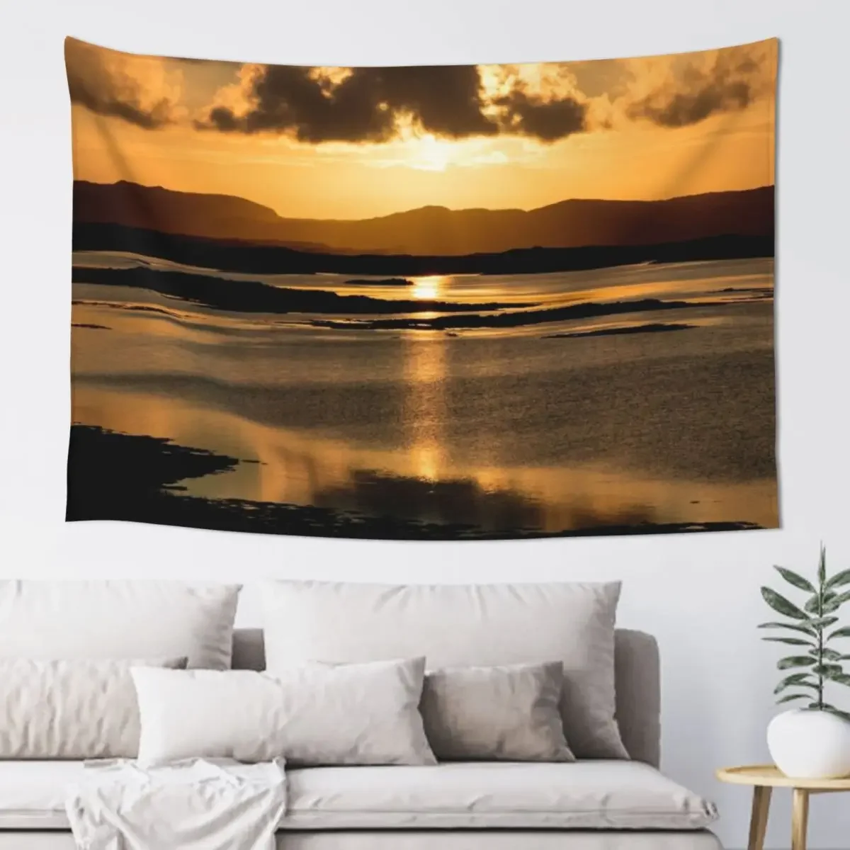 Восход солнца в внешних горбхах гобелен украшение дома для стены