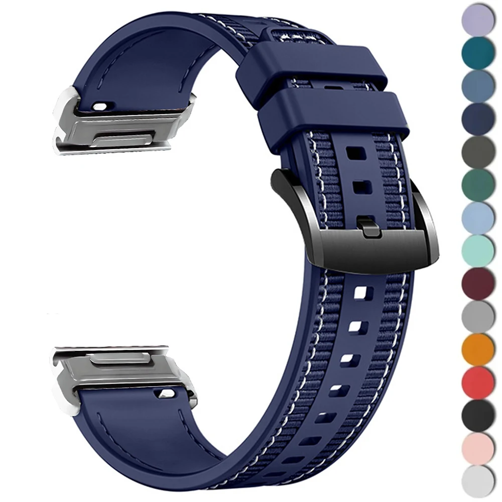 Нейлоновый плетеный силиконовый ремешок для Garmin Tactix 7 Pro Fenix 7X 6X 7pro 6 5plus 7s 6s Браслет