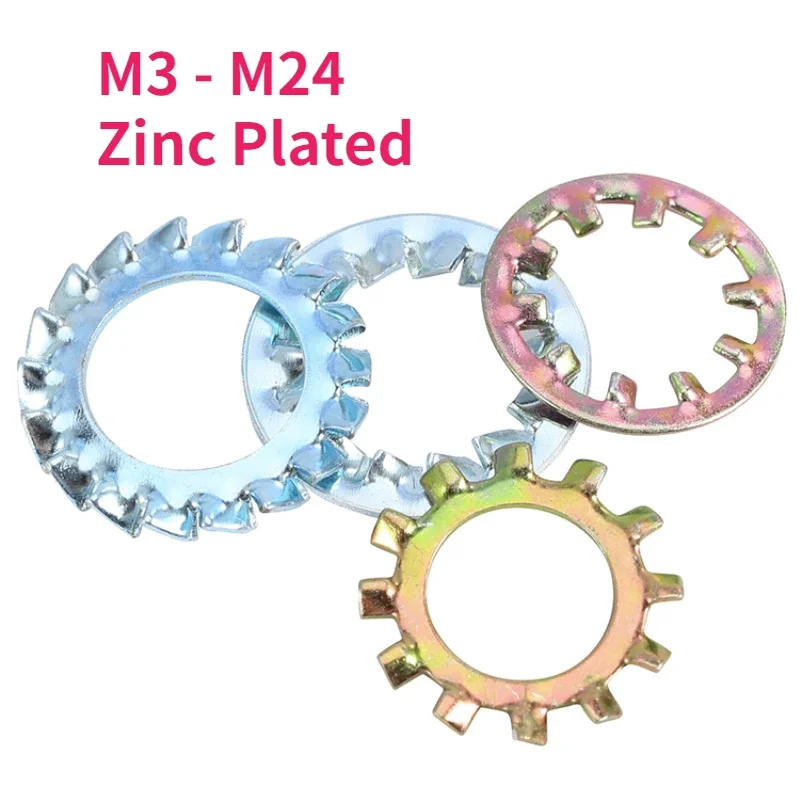 

M3 M4 M5 M6 M8 M10 M12 M14-M24, оцинкованная, углеродистая сталь, внешняя, внутренняя зубчатая, зубчатая Стопорная шайба, ударопрочная звезда, прокладка