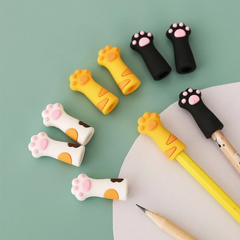 Topper Cartoon Pencil Topper Anti-chewing Silicone Pencil Cap For Kid Student Class Reward