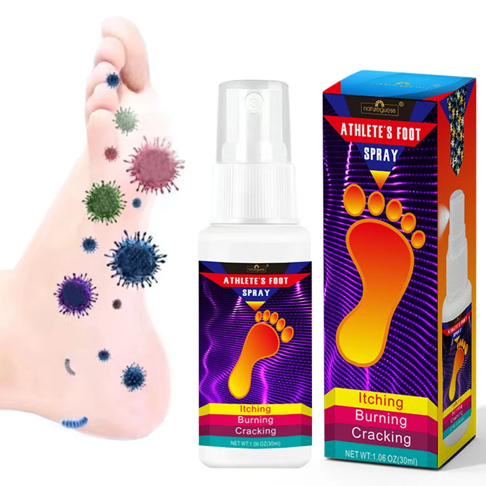 

Instant Athlete's Foot Spray Herbal Anti Fungal Relieve Beriberi Cream Skin Care Toe Treatment Anti Fungal Infection Foot Repair