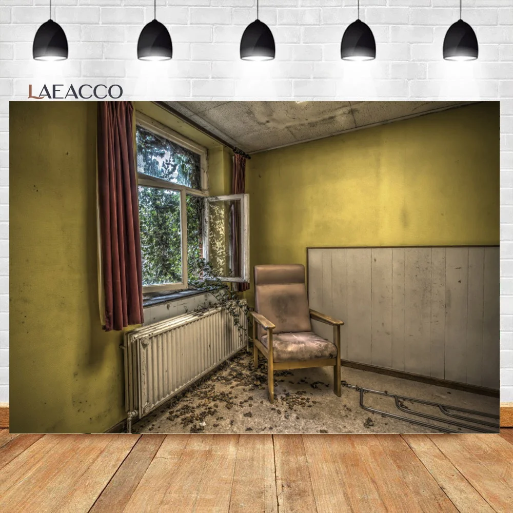 

Laeacco фон для фотосъемки с изображением оставленного дома на Хэллоуин потертая стена Декор интерьера для вечевечерние НКИ с привидениями фон для детской портретной фотосъемки