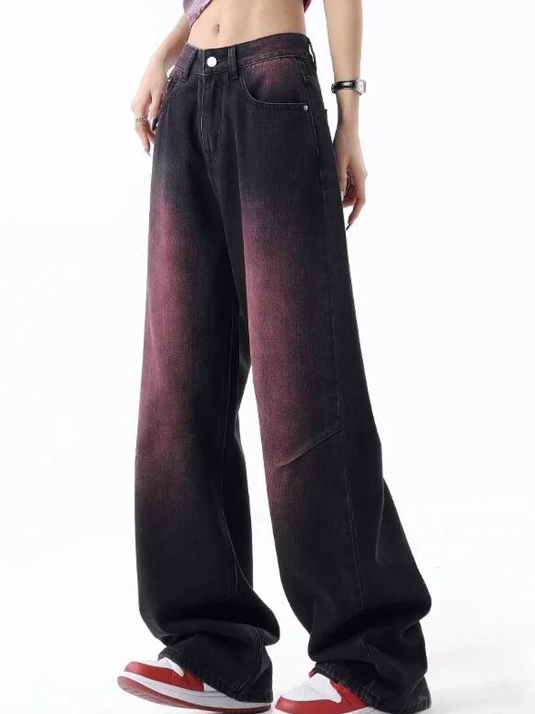 Casual High Waist Jeans Loose Wide Leg Pants 2023 Summer New Korean Fashion Women'S Clothing