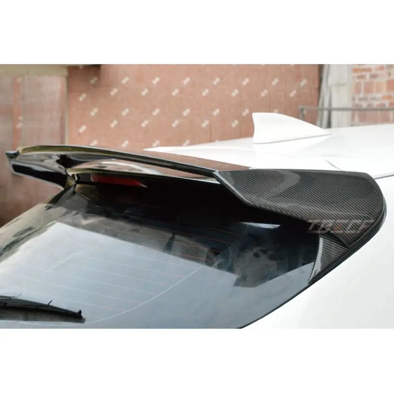 Настоящее углеродное волокно FRP спортивный автомобиль на задней крышу двойной