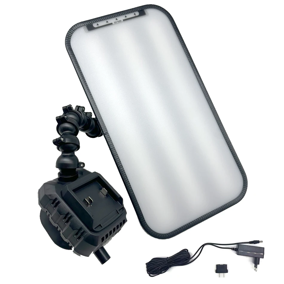 3 полоски, линейная доска, инструмент для без покраски, без батареи 18 В, 9 светодиодов, лампа для ремонта вмятин автомобиля