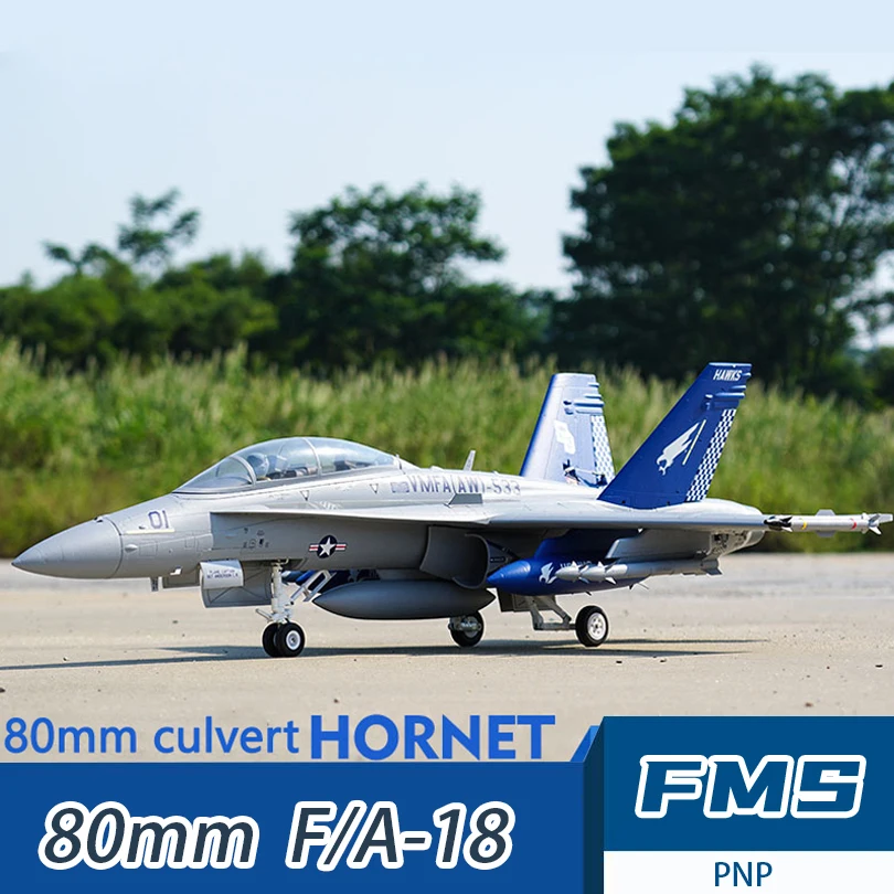 

Fms F/a-18 Fighter Электрический 80 мм Ducted Fan Edf Jet модель дистанционного управления сборка самолета с неподвижным крылом Rc модель самолета игрушки