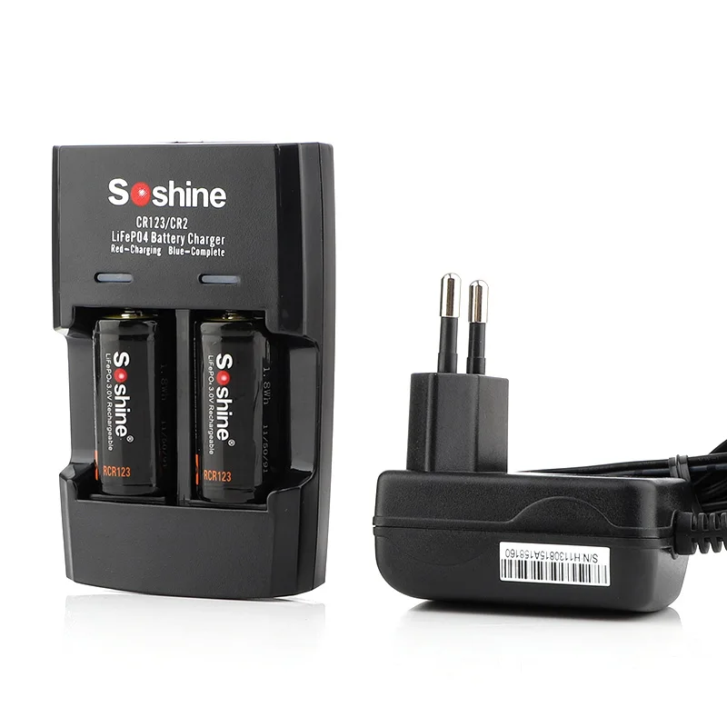 Soshine 16340 RCR123 LiFePO4 3 2 V аккумулятор 0 600mAh перезаряжаемые защищенные батареи с