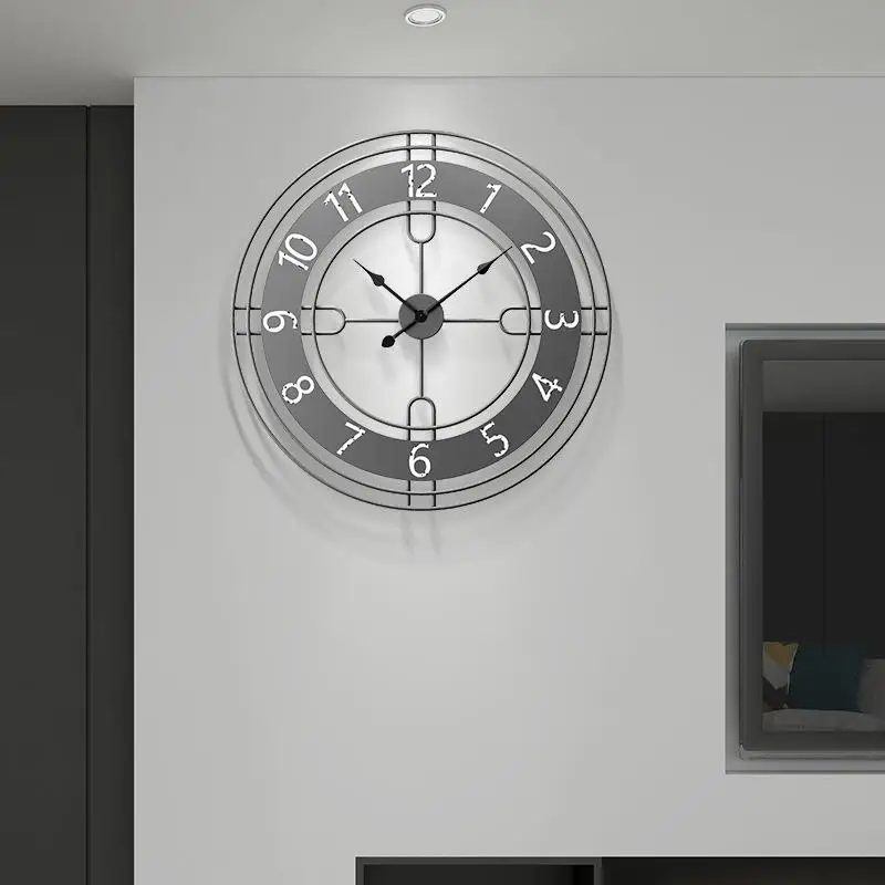 

Роскошные креативные светильник енные часы в скандинавском стиле, Простые художественные декоративные беззвучные для дома, гостиной, крыл...