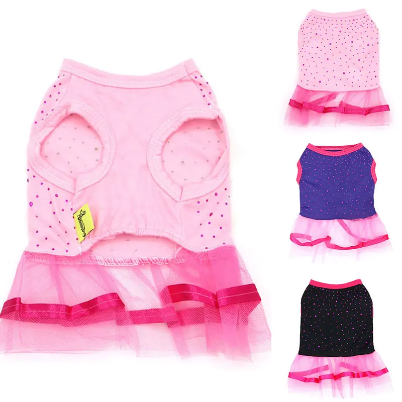 

New Dog Dress Pet Cat Clothes for Small Dog Wedding Dress Summer Spring Fashion Skirt Puppy Clothing Pet Clothes