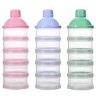 Походный контейнер для хранения бутылок для детского кормления с 5 уровнями дозатора молочного порошка, можно отдельно снимать.