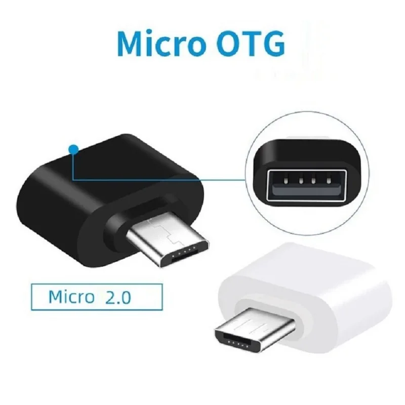 

100pcs Micro USB To USB Converter For Tablet PC Android Usb Mini OTG Cable USB OTG Adapter Micro Female Converter Adapter
