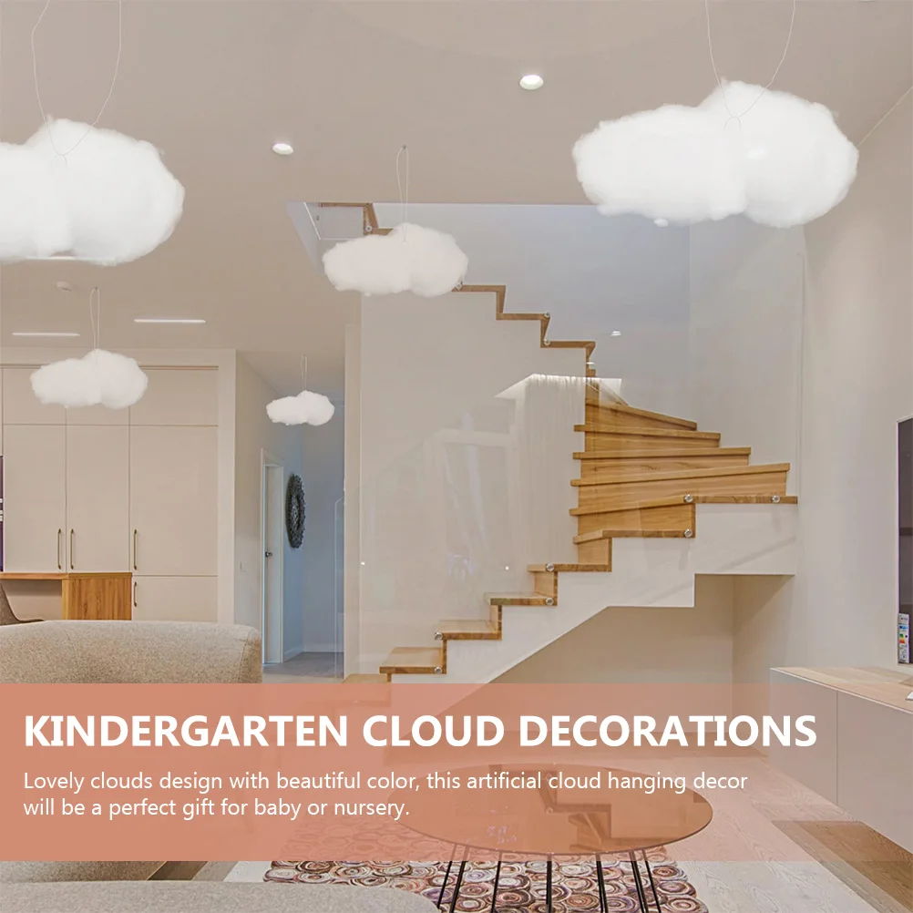 Хлопковая поддельная игрушка-украшение в виде облаков для потолка подвесной