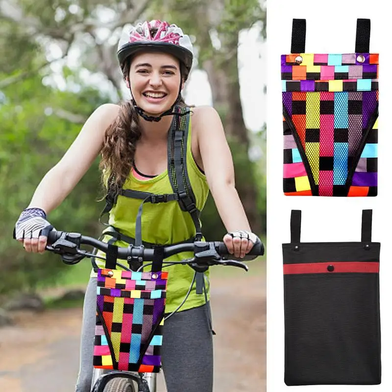 

Universal Bike Front Fork Waterproof Bag Bicycle Handlebar Front Frame Storage Bag Quick Release Bicycle Front Bag For Adults