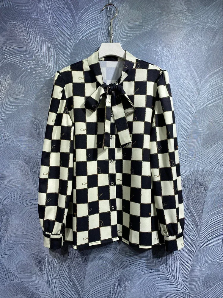 Модное Длинное Платье с пышными рукавами и цветочным принтом новинка весны 2024