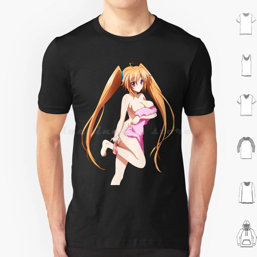 Lewd Shidou Irina Boobs Hot Thigh ( High School Dxd Ecchi Sexy Hentai Girl ) T Shirt Big Size 100% Cotton High School Dxd