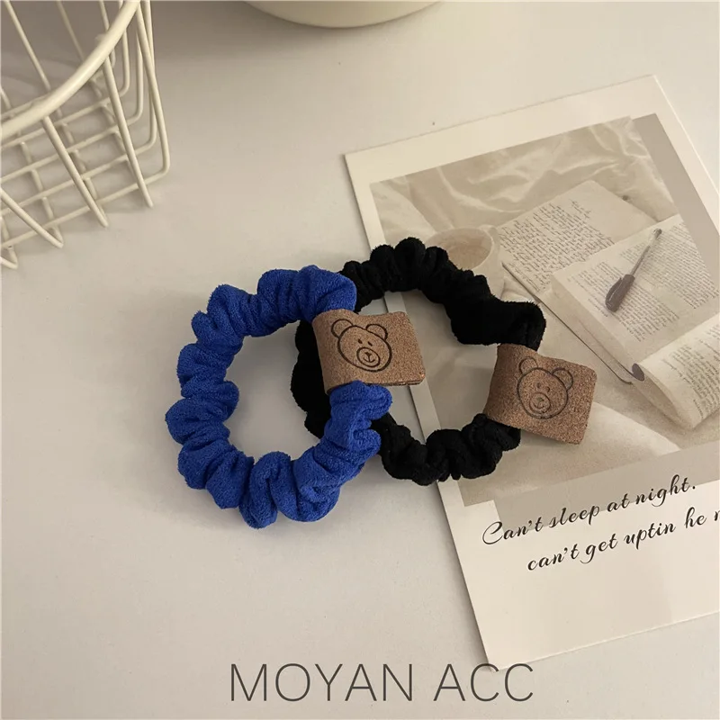 Осенне-зимняя искусственная лента для волос ободок с медведем Женская обвязка