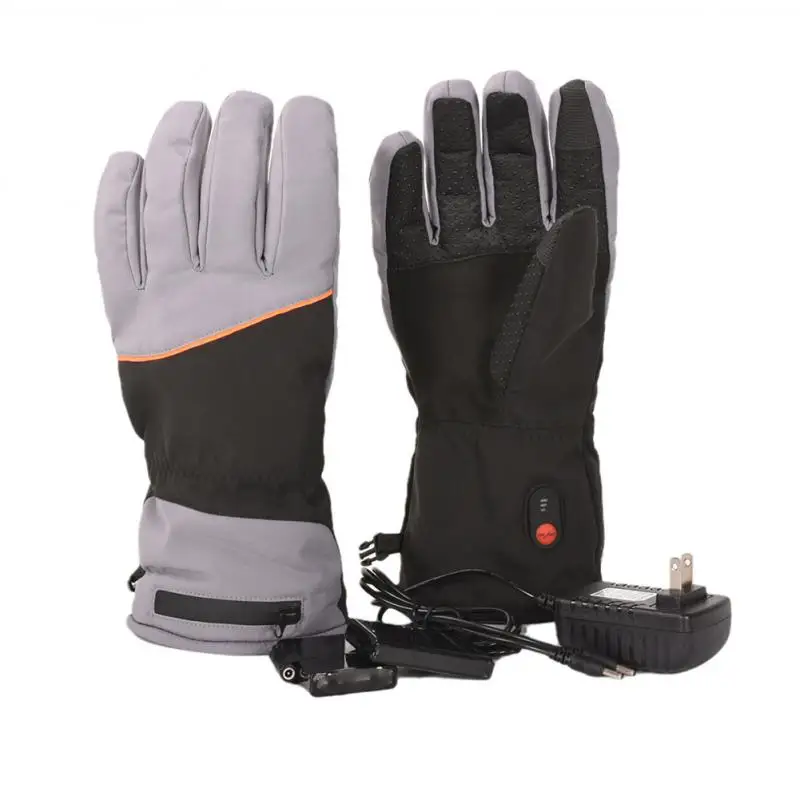 

Electric Heated Gloves Full Finger Winter Thermostatic USB Recharging Outdoor Fleece Sports Gloves Cycling Skiing Warm Gloves