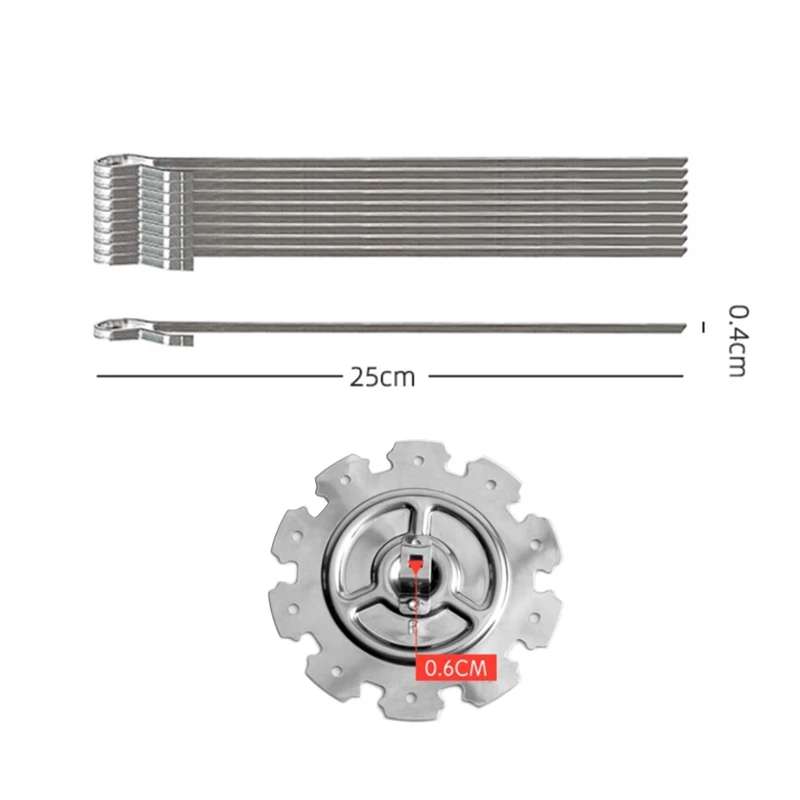 Вращающийся гриль из нержавеющей стали 304 шампуры для барбекю клетка гриля