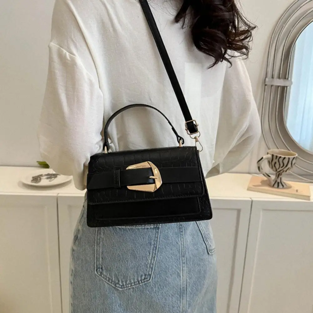 

Attractive Shoulder Bag Anti-scratch Texture Strap Women Crossbody Tote Bag Reusable Crossbody Bag Fashion Accessories