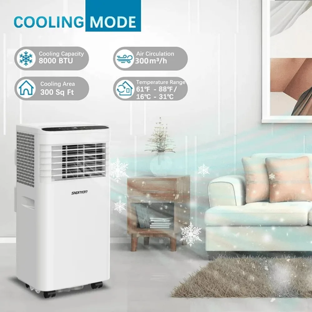 

2023 New SKONYON Portable Air Conditioners 8000 BTU with Remote Control for Home,Office,Dorms