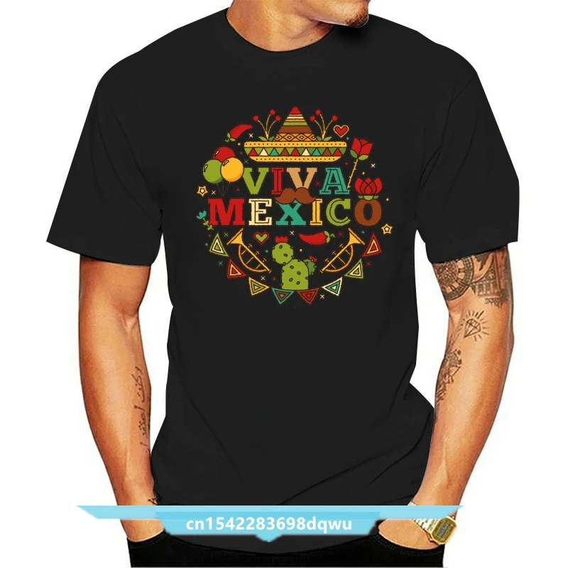 

Men t-shirt Viva Mexico Mexican Fiesta Shirt Funny Mexican Tshirt Women T Shirt