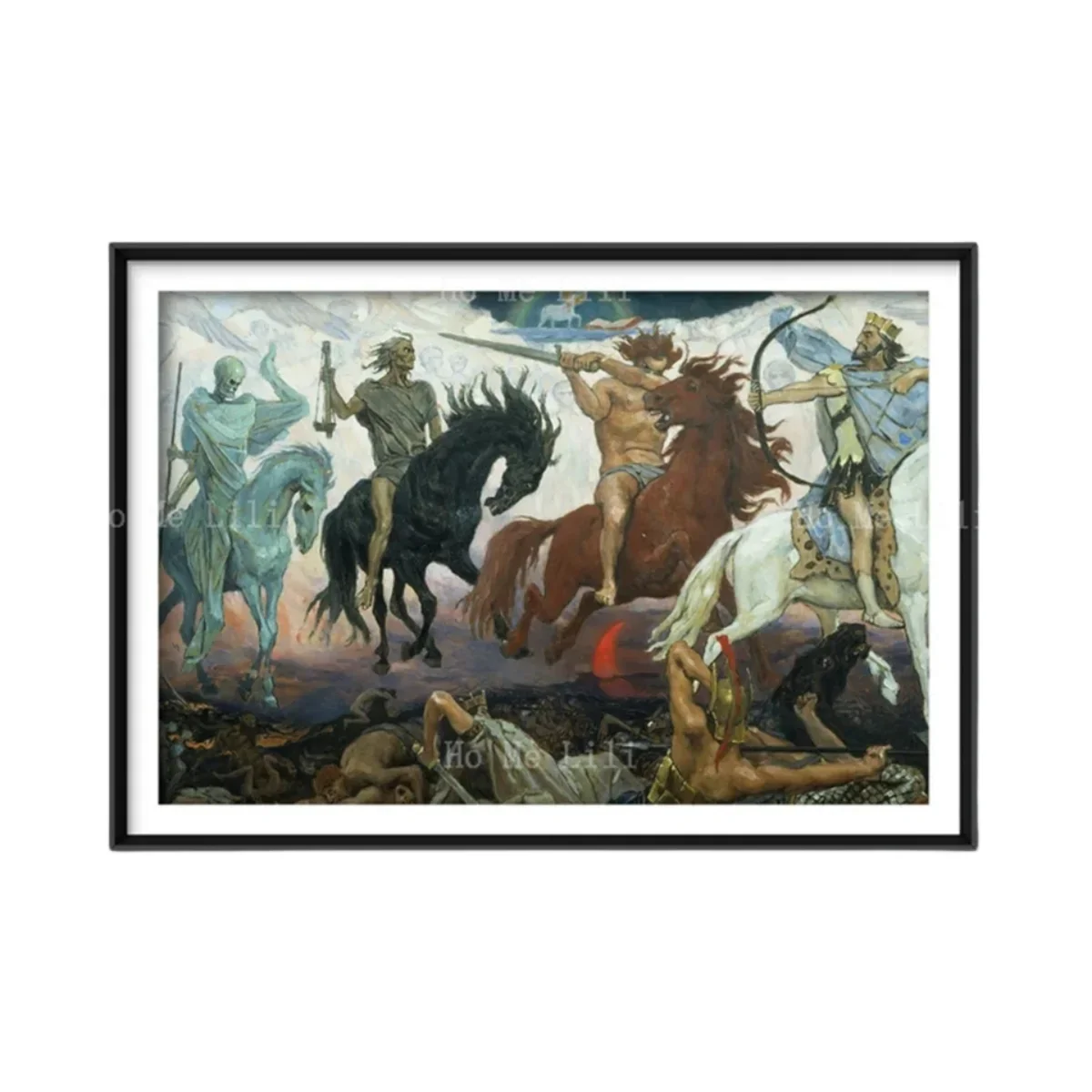 Виктор Михаилловч Васнецов Четыре всадника Апокалипсиса Картина Фото Плакат