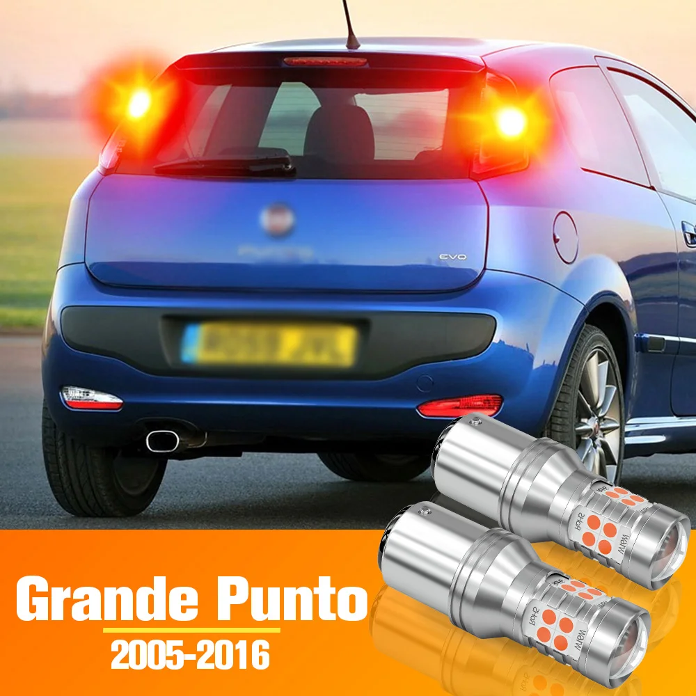 

2pcs LED Brake Light Bulb Accessories For Fiat Grande Punto 2005 2006 2007 2008 2009 2010 2011 2012 2013 2014 2015 2016