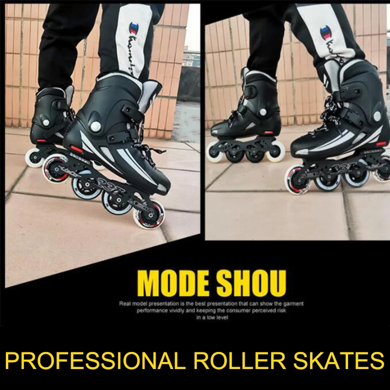 Rollerblading Professional Roller Skates Inline Roller  Skatest  Dry Flat Figure Skating Outdoor Sneaker skating Shoes