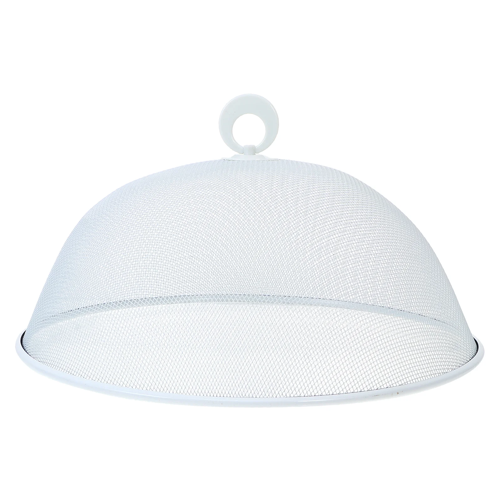 1pc Round Food Cover Kitchen Food Preservation Cover Food Protector (White)