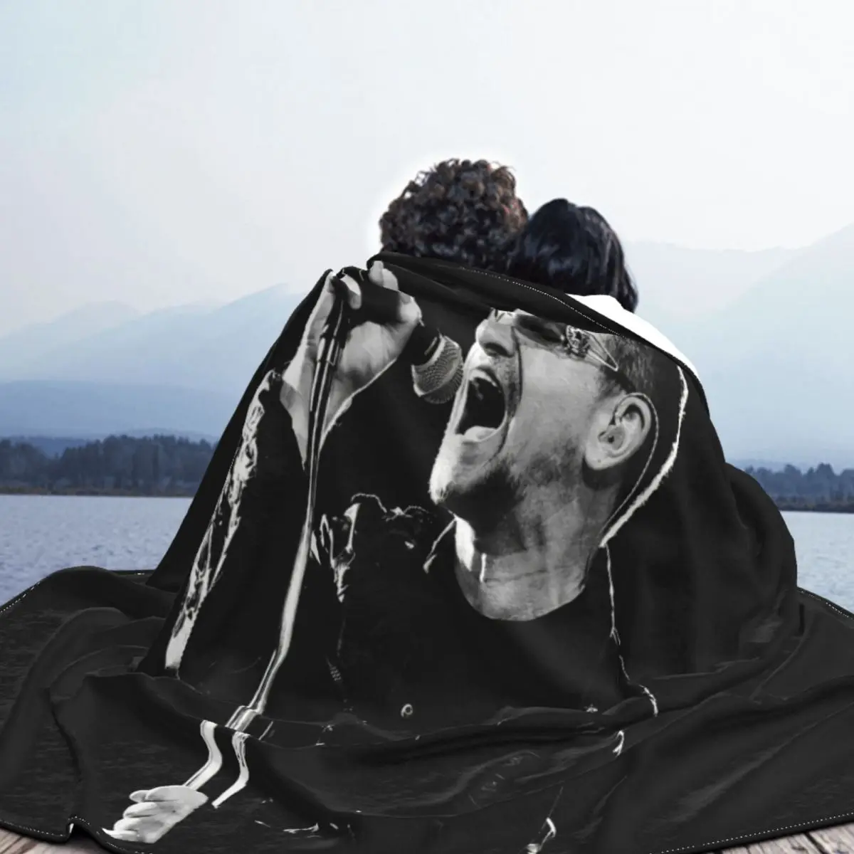 Мужское одеяло Bono U2 новинка 100 хлопок черные Fruit Of The Loom Kawaii продвижение