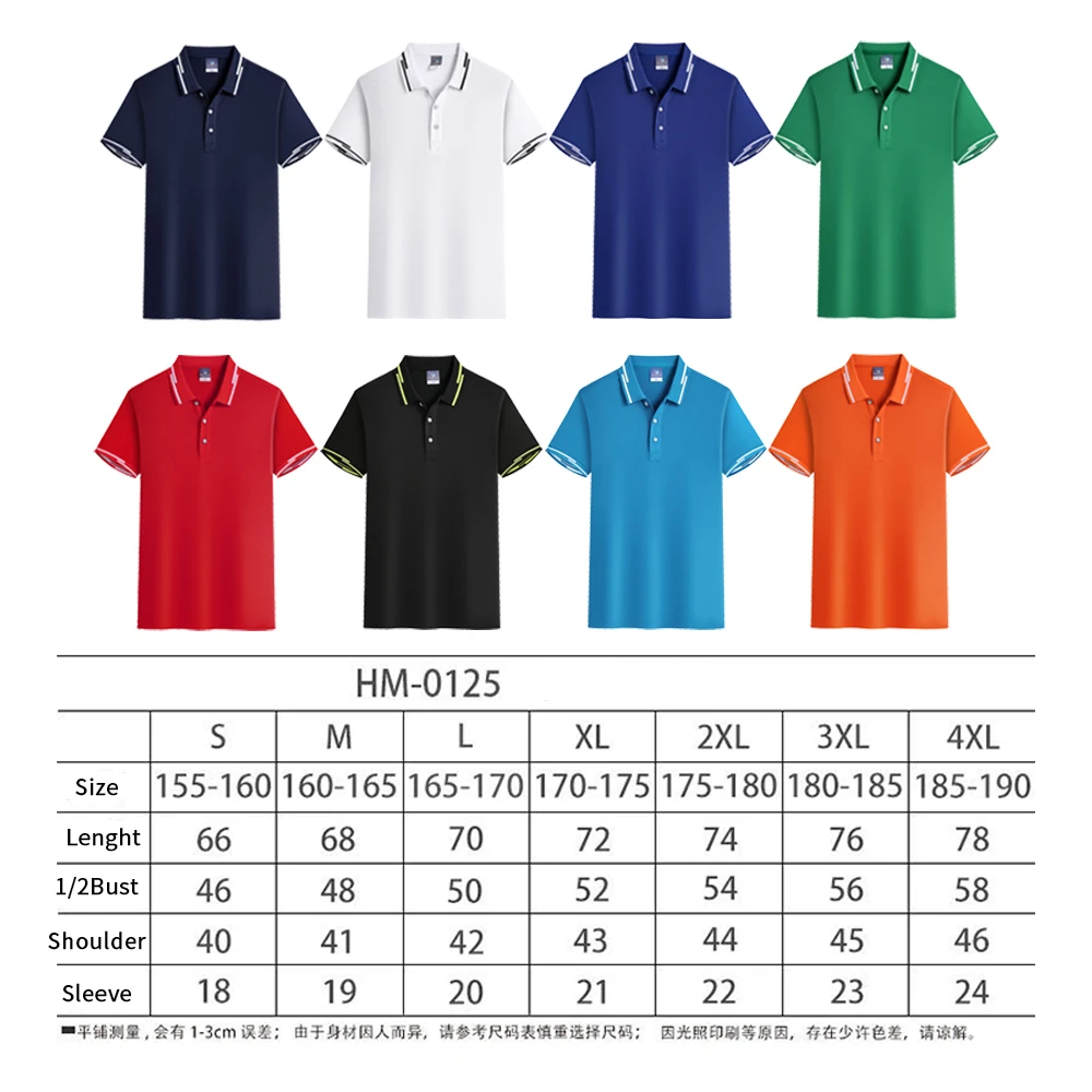 Летняя персональная мужская рубашка-поло из 100% хлопка дешевая Повседневная с