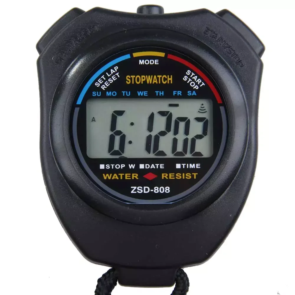 

Classic Waterproof Digital Professional Handheld LCD Handheld Sports Stopwatch Timer Stop Watch With String For Sports