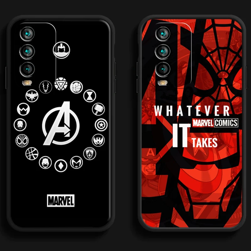 

Marvel Spiderman Phone Cases For Xiaomi Redmi 10 Note 10 10 Pro 10S Redmi Note 10 5G Back Cover Funda Soft TPU Carcasa