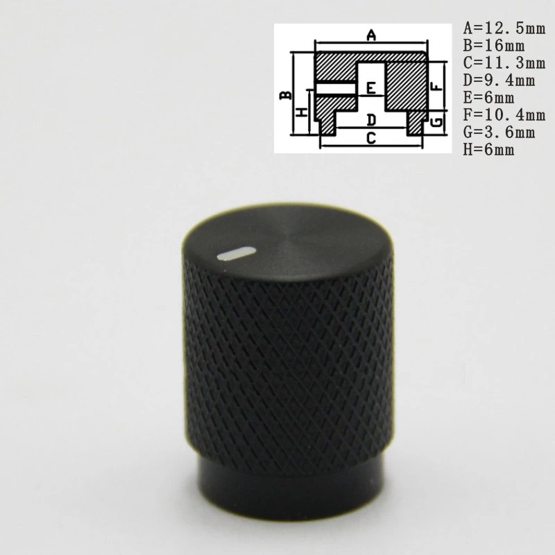 Регулятор-Ручка потенциометра из алюминиевого сплава для звука электрической