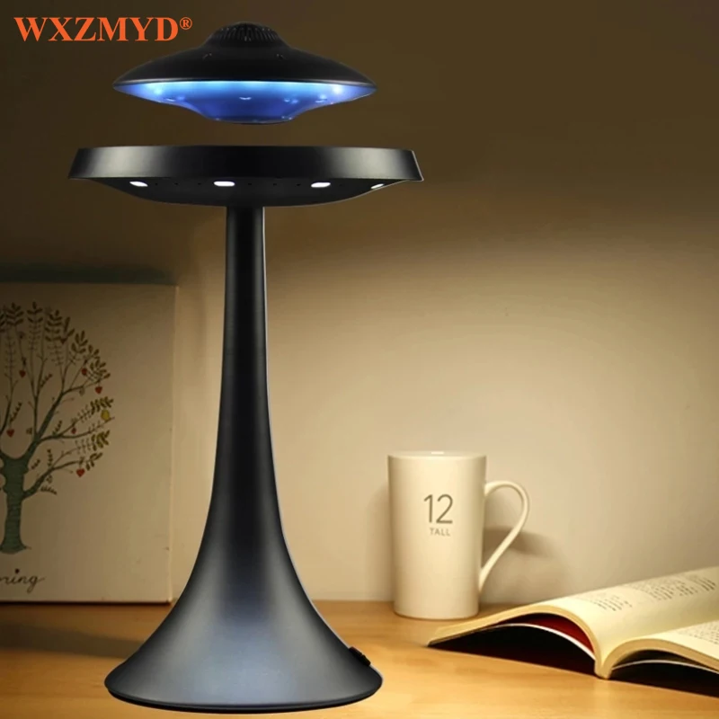 UFO-Iluminación de levitación magnética para dormitorio, lámpara Led inalámbrica inteligente, productos de sonido envolvente 3d, novedad