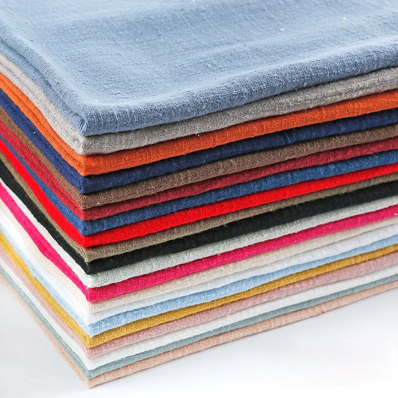 

Soft Linen Cotton Fabric Organic Material Pure Natural Flax Fabrics For Sewing Dress Patchwork by the Meter 50X130cm