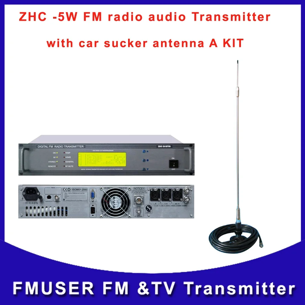 

ZHC618F-5W 5W FM Broadcast Transmitter Exciter Small Professional Fm Radio Station Broadcasting