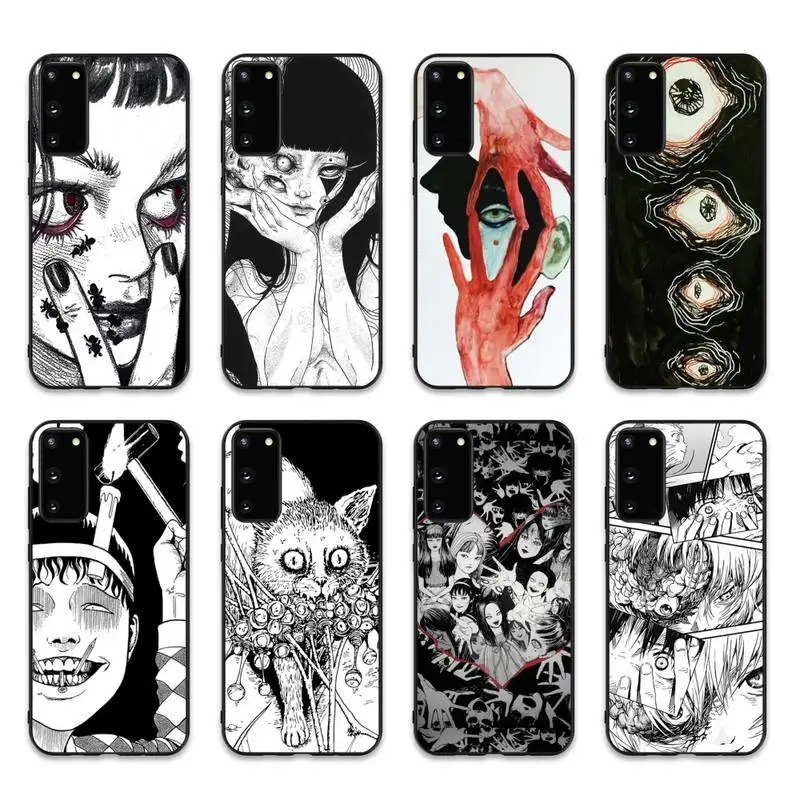 

Japanese Horror Manga Style Phone Case for Samsung S10 21 20 9 8 plus lite S20 UlTRA 7edge