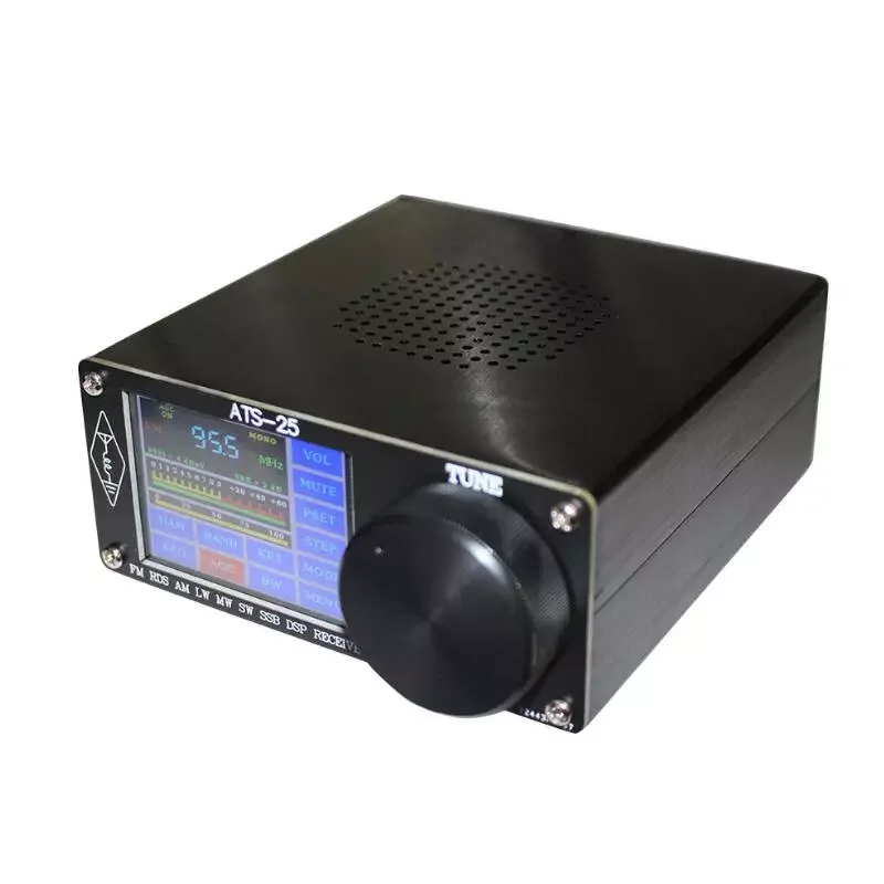 

2022 New version ATS-25 Si4732 Full-Band Radio Receiver DSP Receiver FM LW (MW And SW) SSB With 2.4" Touch Screen